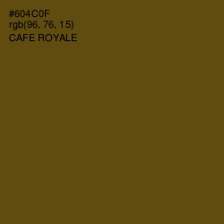 #604C0F - Cafe Royale Color Image