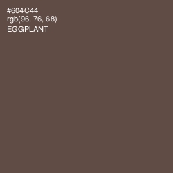 #604C44 - Eggplant Color Image