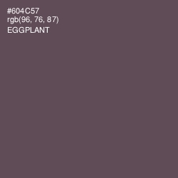 #604C57 - Eggplant Color Image