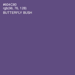 #604C80 - Butterfly Bush Color Image