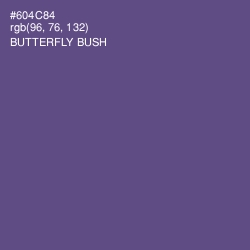 #604C84 - Butterfly Bush Color Image