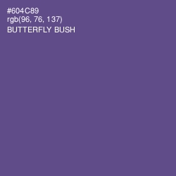 #604C89 - Butterfly Bush Color Image