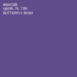 #604C8B - Butterfly Bush Color Image