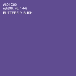 #604C90 - Butterfly Bush Color Image