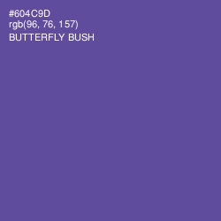 #604C9D - Butterfly Bush Color Image