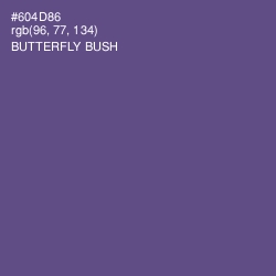 #604D86 - Butterfly Bush Color Image