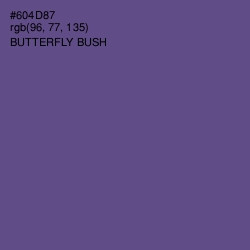 #604D87 - Butterfly Bush Color Image