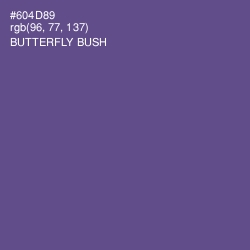 #604D89 - Butterfly Bush Color Image