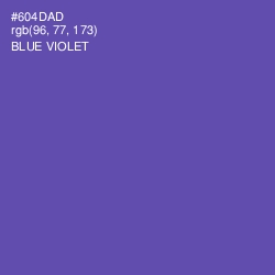 #604DAD - Blue Violet Color Image