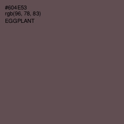 #604E53 - Eggplant Color Image