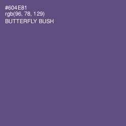 #604E81 - Butterfly Bush Color Image