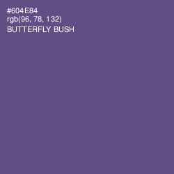 #604E84 - Butterfly Bush Color Image