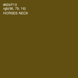 #604F10 - Horses Neck Color Image