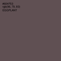 #604F53 - Eggplant Color Image