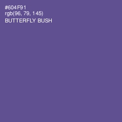 #604F91 - Butterfly Bush Color Image