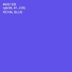 #6051EB - Royal Blue Color Image