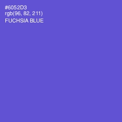 #6052D3 - Fuchsia Blue Color Image