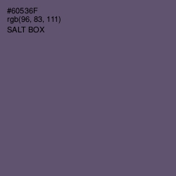 #60536F - Salt Box Color Image
