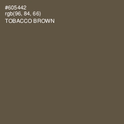 #605442 - Tobacco Brown Color Image