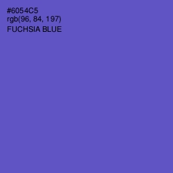 #6054C5 - Fuchsia Blue Color Image