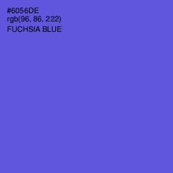 #6056DE - Fuchsia Blue Color Image