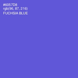 #6057D8 - Fuchsia Blue Color Image