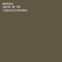 #605844 - Tobacco Brown Color Image