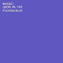 #6058C1 - Fuchsia Blue Color Image