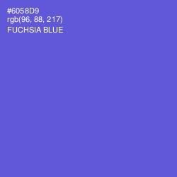 #6058D9 - Fuchsia Blue Color Image