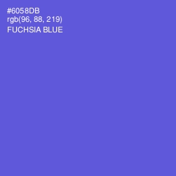 #6058DB - Fuchsia Blue Color Image