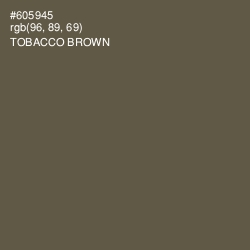 #605945 - Tobacco Brown Color Image