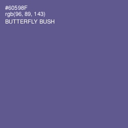 #60598F - Butterfly Bush Color Image