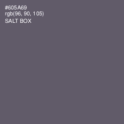 #605A69 - Salt Box Color Image