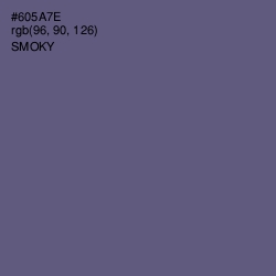 #605A7E - Smoky Color Image