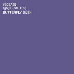 #605A8B - Butterfly Bush Color Image