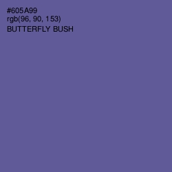 #605A99 - Butterfly Bush Color Image