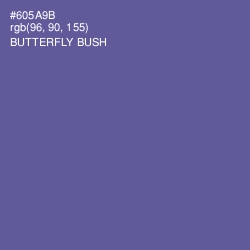 #605A9B - Butterfly Bush Color Image