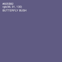 #605B82 - Butterfly Bush Color Image