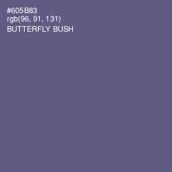 #605B83 - Butterfly Bush Color Image