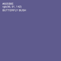 #605B8E - Butterfly Bush Color Image