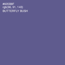#605B8F - Butterfly Bush Color Image