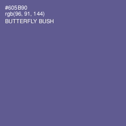 #605B90 - Butterfly Bush Color Image