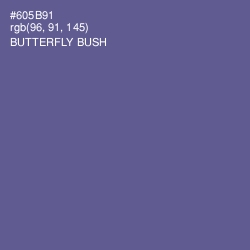 #605B91 - Butterfly Bush Color Image