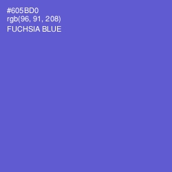 #605BD0 - Fuchsia Blue Color Image