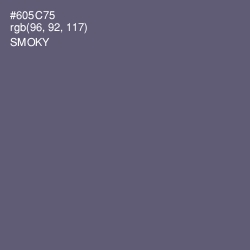 #605C75 - Smoky Color Image