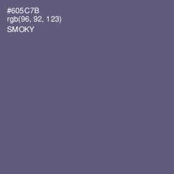 #605C7B - Smoky Color Image