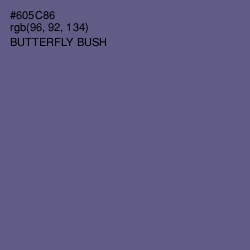 #605C86 - Butterfly Bush Color Image