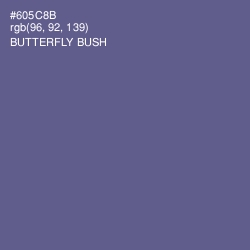 #605C8B - Butterfly Bush Color Image