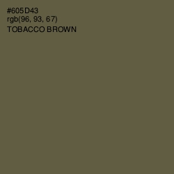 #605D43 - Tobacco Brown Color Image