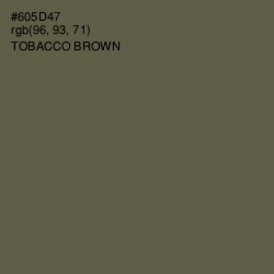 #605D47 - Tobacco Brown Color Image